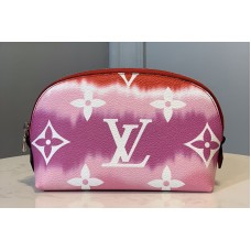 Louis Vuitton M69138 LV Escale Pochette Cosmetique Bag In Red Monogram Canvas