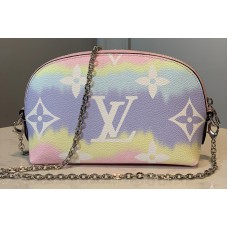 Louis Vuitton M69139 LV Escale Pochette Cosmetique Chain Bag In Pink Monogram Canvas