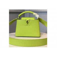 Louis Vuitton M56754 LV Capucines Mini handbag In Green Taurillon leather