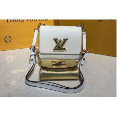 Louis Vuitton M50332 LV Twist PM chain bag in White/Gold Epi leather