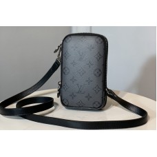 Louis Vuitton M69534 LV Double Phone Pouch in Monogram Eclipse canvas