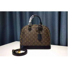 Louis Vuitton M41579 Metal Alma PM Monogram Canvas Bags