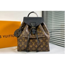 Louis Vuitton M45515 LV Montsouris PM backpack In Monogram canvas and cowhide leather