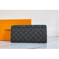 Louis Vuitton M69700 LV Brazza wallet in Monogram Eclipse coated canvas and cowhide leather