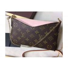 Louis Vuitton M41638 Pallas Clutch Monogram Canvas Bags Pink