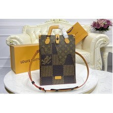 Louis Vuitton N40355 LV Mini Tote bag in Giant Damier Ebene and Monogram coated canvas