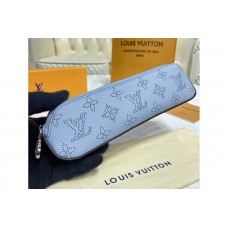 Louis Vuitton GI0397 LV Elisabeth pencil pouch in Blue Mahina leather