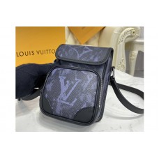 Louis Vuitton M45650 LV Nano Amazon Messenger bag in Monogram Pastel Noir coated canvas