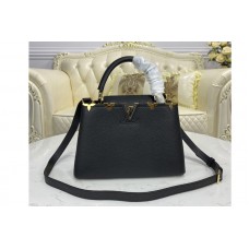 Louis Vuitton M54663 LV Capucines PM bag in Black Taurillon leather