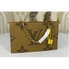 Louis Vuitton M55646 LV Chain Clutch in Monogram coated canvas