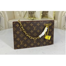 Louis Vuitton M55646 LV Chain Clutch in Monogram coated canvas