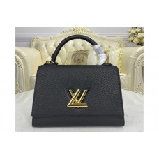 Louis Vuitton M57090 LV Twist One Handle handbag in Black Taurillon leather