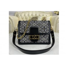 Louis Vuitton M57211 LV Since 1854 Dauphine MM handbag in Gray Jacquard Since 1854 textile