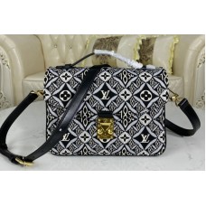 Louis Vuitton M57272 LV Since 1854 Petite Malle handbag in Gray Jacquard Since 1854 textile