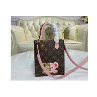 Louis Vuitton M69442 LV Petit Sac Plat bag on Monogram coated canvas