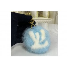 Louis Vuitton M69563 LV Fur bag charm and key holder on Blue