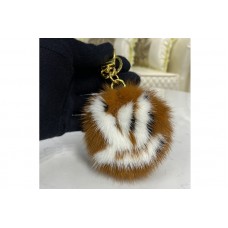 Louis Vuitton M69563 LV Fur bag charm and key holder on Brown