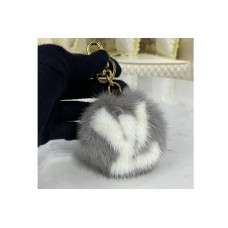 Louis Vuitton M69563 LV Fur bag charm and key holder on Gray