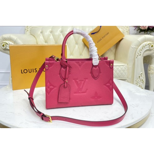 Louis Vuitton LV Onthego PM Stardust pink leather ref.552869