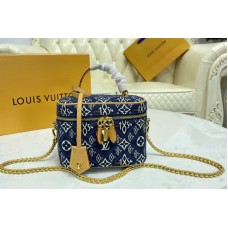 Louis Vuitton M57403 LV Since 1854 Vanity PM handbag in Blue Jacquard Since 1854 textile