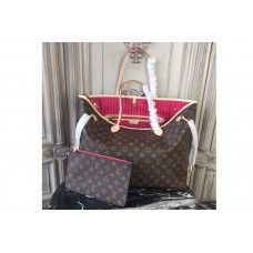 Louis Vuitton M41180 Neverfull GM Monogram Canvas Bags Rosy