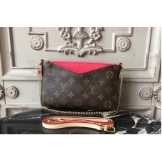 Louis Vuitton M41638 Pallas Clutch Monogram Canvas Bags Red