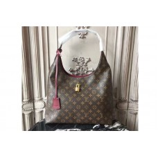 Louis Vuitton M43547 Flower Hobo Monogram Canvas Bags Bordeaux