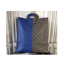 Louis Vuitton M43860 Tote Bags Double Monogram Canvas Blue/Brown