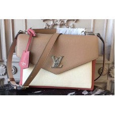 Louis Vuitton M53506 Mylockme Lockme Calf Leather Bags Vieux Rose Sesame Creme