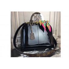 Louis Vuitton M54395 Alma PM Patent Leather Bags Black