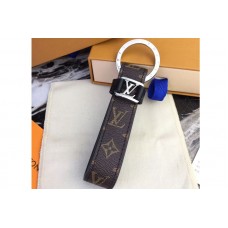 Louis Vuitton M62709 LV Dragonne Key Holder Monogram Canvas Silver Hardware