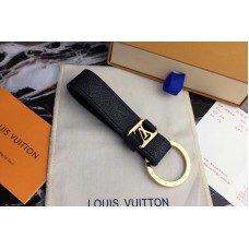 Louis Vuitton M62709 LV Dragonne Key Holder Monogram Eclipse Canvas Gold Hardware