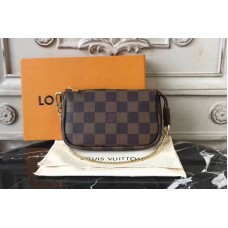 Louis Vuitton N58009 Mini Pochette Accessoires Damier Ebene Canvas