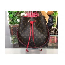 Louis Vuitton M44020 Neonoe Monogram Canvas Bags Red