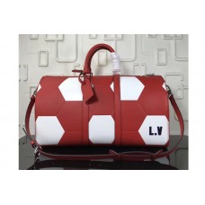 Louis Vuitton M52187 LV Epi Leather Keepall Bandouliere 50 Travel Bags Red