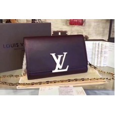 Louis Vuitton M94335 Smooth Calfskin Chain Louise GM Bags Purple