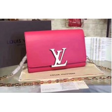 Louis Vuitton M94335 Smooth Calfskin Chain Louise GM Bags Rosy