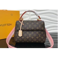 Louis Vuitton M42738 LV Monogram Canvas Cluny BB Bags Light Pink