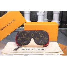 Louis Vuitton GI0196 LV Glasses Cases Emilie Monogram Canvas And VVN Leather Red