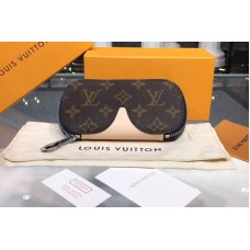 Louis Vuitton GI0197 LV Glasses Cases Emilie Monogram Canvas And VVN Leather Navy Blue