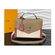 Louis Vuitton M53506 LV Soft Calfskin MyLockme Lockme Bags Vieux Rose Sesame Creme