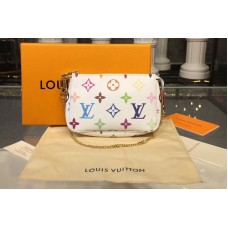 Louis Vuitton M58009 LV Monogram Multicolore Mini Pochette Accessoires White