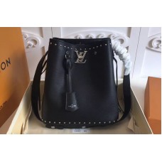 Louis Vuitton M43878 LV Calf Leather Lockme Bucket Bags