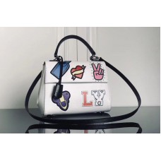 Louis Vuitton M52484 LV Cluny BB Epi Leather Bags White