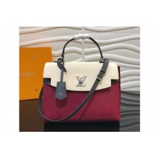 Louis Vuitton M52431 LV Lockme Ever Lockme Soft calfskin Bags Lie De Vin Etain Creme