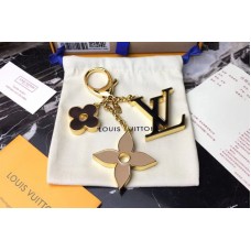 Louis Vuitton M67119 LV Fleur De Monogram Bag Charm Gold Hardware Black