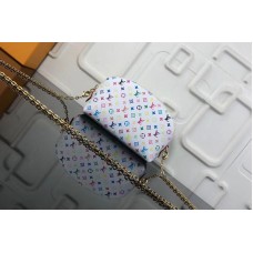 Louis Vuitton M47353 LV Monogram Multicolore Cosmetic Pouch White