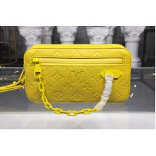 Louis Vuitton M44458 LV Monogram Vernis Clutch Lemon