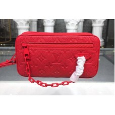 Louis Vuitton M44458 LV Monogram Vernis Clutch Red