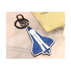 Louis Vuitton MP2214 LV Metal Rocket Bag Charm and Key Holder Blue